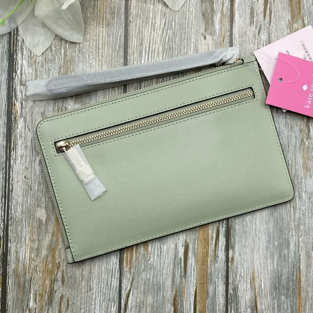 KATE SPADE Staci Medium L Zip Wristlet Wallet Bag Purse